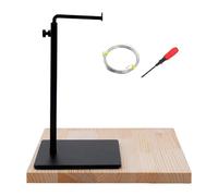 RadianceBiz Clay Sculpture Armature Stand Cadre Support Sculpture Fixation Structure Métal Noir Stable et Réglable Adapté Aux Loisirs Créatifs Ateliers Collectifs, avec Planche En Bois