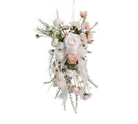 RadianceBiz Fleurs en Soie Perles Délicat Composition Florale Mariage Nœud tin Légères Arrangement Floral pr Mariées