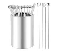 RadianceBiz Lot de 20 Piques à Cocktail avec Support pour Apéritifs et Olives de Restaurant