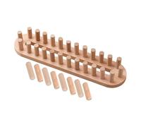 RadianceBiz Mini Métier à Tisser Bois pour Plaid Chunky Cadre Bois DIY Tricotage Main sans Aiguille Facile pour Débutant Activité Relaxante Convient à La Décorati, 2 Volets