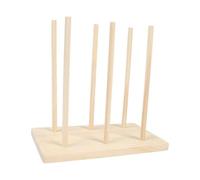 RadianceBiz Organisateur de Rubans Support Bois Porte- Rangement Fil Distributeur Assemblage Simple Adapté à La Création Décoration Bureau Maison, M