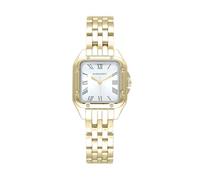 Radiant - Collection Bahamas - Montre analogique. Montre-Bracelet pour Femme. Montre à Bracelet avec Cadran doré et Bracelet en Acier. Taille 28 mm. 3 ATM.