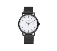 Radiant - Collection Click - Montre analogique. Montre-Bracelet pour Homme. Montre à Bracelet avec Cadran Blanc et Bracelet Noir. Taille 42 mm. 5 ATM.