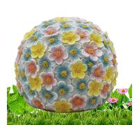 Radiant Globe Lantern, Weatherproof Sun Powered Lamp, 7.2x7.24x5.91 inches with dynamic effect, Energy Driven Yard Lamp, Floating Crystal Design Globe, Outdoor Patio Balcony Use