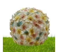 Radiant Globe Lantern, Weatherproof Sun Powered Lamp, 7.2x7.24x5.91 inches with dynamic effect, Energy Driven Yard Lamp, Floating Crystal Design Globe, Outdoor Patio Balcony Use