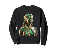 Radiant Golden Aphrodite - Mythologie Grecque Futuriste Cyber Sweatshirt