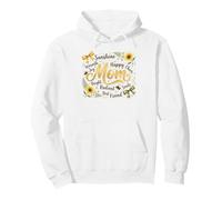 Radiant Mom Motif Floral Bourdon Sweat à Capuche