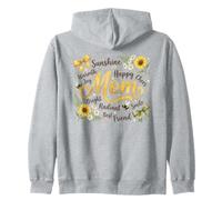 Radiant Mom Motif Floral Bourdon Sweat à Capuche