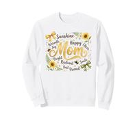 Radiant Mom Motif Floral Bourdon Sweatshirt