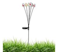 Radiant Solar Stake Lights, Swaying Easter Egg Decorations, 28.3-Inch Garden Lights with Ground Plug, Weather-Resistant Build, Festive Outdoor Lighting with Colorful Style, Path Decor for Walkway