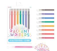 Radiant Writers Glitter Gel Pens - Set of 8