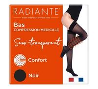 Radiante Microvoile Bas Auto-Fixants Basfix Classe 2 Moyen Taille 2 Noir