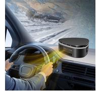 Radiateur 12v adhésif pour chauffage de voiture-360°pivotant-pour fenêtres, console centrale, tableau de bord de voiture
