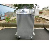 Radiateur 3 rangées en aluminium pour TR2 TR3 TR3A TR3B MT 2.0L TR 2/3/3A/3B 1955-1962 1991CC Droit 4 Long col 1956 1957 1958 1959 1960 1961