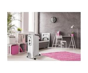 Radiateur à bain d'huile 2000 W, pour 20 m², blanc, l.45 x P.24 x H.63 cm, Thomson Fifty THBDH09VB