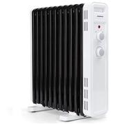 Radiateur à bain d'huile 2300 W 11 éléments 3 niveaux de puissance et thermostat réglable