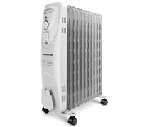 Radiateur à bain d'huile 2300W, 11 éléments - Chauffage électrique portable avec Minuterie intégrée, 3 niveaux de chaleur-Pangpang