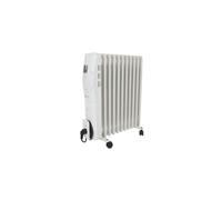 Radiateur à bain d'huile - 2500 W - Blanc - 11 ailettes - Écran LCD - Programmable