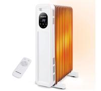 Radiateur à Bain d'huile 2500W,13 Eléments.Chauffage Electrique,3 Modes, Minuterie 24h,Protection Contre la Surchauffe.Économie