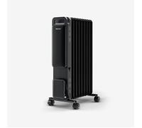 Radiateur à Bain d'Huile 2500W avec 11 éléments, Mode Éco et Affichage Numérique - Noir