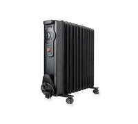 Radiateur à bain d'huile BLACK+DECKER BXRA2000E de 2000W avec 2 puissances, 11 éléments de 140mm et thermostat réglable