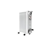 Radiateur à bain d'huile blanc 2357FL, 1500W, 3 niveaux de chauffage, 9 éléments, thermostat réglable