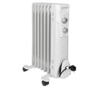 Radiateur à bain d'huile - CLATRONIC - RA 3735 - 1500W - 3 niveaux de puissance - Blanc