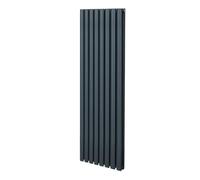 Radiateur à Colonne Ovale Chauffage Vertical Gris Anthracite 1600mm x 480mm Gris