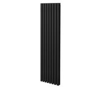 Radiateur à Colonne Ovale - 1800mm x 480mm - Noir Monstershop