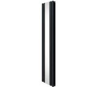 Radiateur à Colonne Ovale avec Miroir - 1800mm x 380mm - Gris Anthracite Monstershop