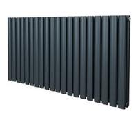Radiateur à Colonne Ovale - 600mm x 1200mm - Gris Anthracite Monstershop