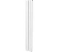 Radiateur à Colonne Ovale Chauffage Vertical Blanc 1800mm x 240mm Blanc G