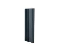 Radiateur à Colonne Ovale Chauffage Vertical Gris Anthracite 1600mm x 480mm