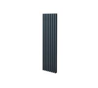 Radiateur à Colonne Ovale Chauffage Vertical Gris Anthracite 1800mm x 480mm