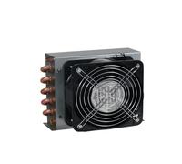 Radiateur À Condensateur De Réfrigérateur Avec Ventilateur, Petit Refroidissement Refroidi Par Air, Tube Cuivre Universel, Congélateur Ailettes, 120x120(2X6X155-1 150fan)