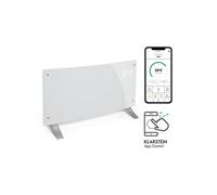 Radiateur électrique - Klarstein - Bornholm Single Smart - 2000/1000 W - Programmable - Mobile - Blanc