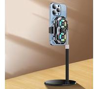 Radiateur à double ventilateur pour téléphone portable avec technologie de refroidissement semi-conducteur et affichage numérique de la température pour un contrôle efficace de la chaleur (noir +