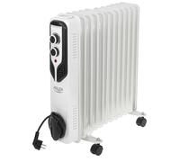 Radiateur à Huile 11 Éléments 3 Niveaux de Puissance Régulateur de Température Adler AD7817 2500W Blanc