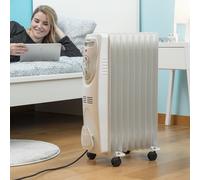Radiateur A Huile Idéal pour Chauffer Environnements Jusqu'À 22mq Thermostat De