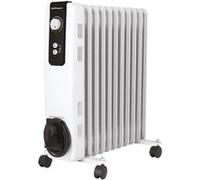 Radiateur à huile Orbegozo RH 2500 Blanc Compact 2500W Haute inertie thermique Thermostat réglable Silencieux Blanc G