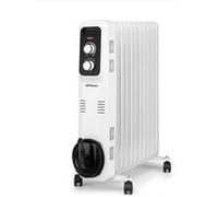 Radiateur à huile Orbegozo RL 2500 Elegance - Puissant et sûr - Inertie thermique pour une dispersion homogène de la chaleur - Manipulation et transport faciles - Protection contre la surchauffe et an