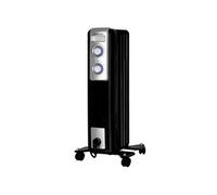 Orbegozo RN 1000 Radiateur à huile, 5 éléments, 1000 W, lumière LED, thermostat réglable, enrouleur de câbles, roulettes pivotantes