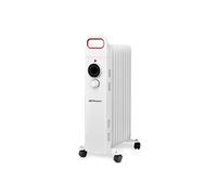 Radiateur à huile RU 2000 Blanc 9 éléments 2000W Silencieux avec protection surchauffe et poignée de transport