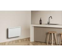 Radiateur à inertie 1000 W en fonte Uno écran LCD horizontal bombée