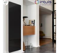 Radiateur à inertie CAMPAVER Nativ Vertical 1500W Noir Astrakan - INTUIS SIGNATURE K161225