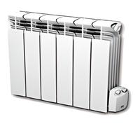 Radiateur à inertie en aluminium - Marque - Modèle - 1000W - thermostat électronique - fil pilote 6 ordres