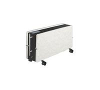 Radiateur à inertie mobile 1600w smart optimus ardoise blanche