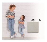 Radiateur à inertie pierre avec porte serviettes - Dual Kherr Curve 2.0 vertical - 1000W -