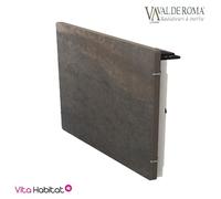 Radiateur à inertie TACTILO Carré Terre Lunaire 800W - Valderoma TL0800A