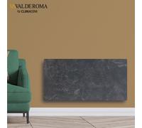 Radiateur à inertie Touch Silicium Natura Noir 2000W horizontal - Valderoma NN2000T